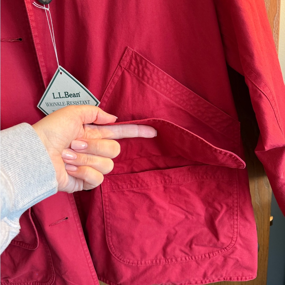 NWT L.L. Bean Red Tropic Weight Adirondack Barn Coat XL - Picture 7 of 8